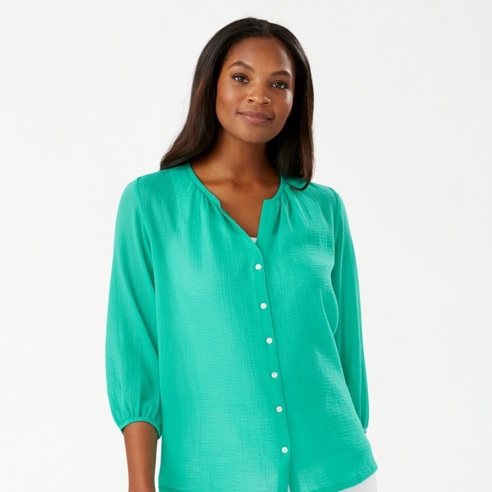 Tommy Bahama Lana Bay Gauze 3/4-Sleeve Top